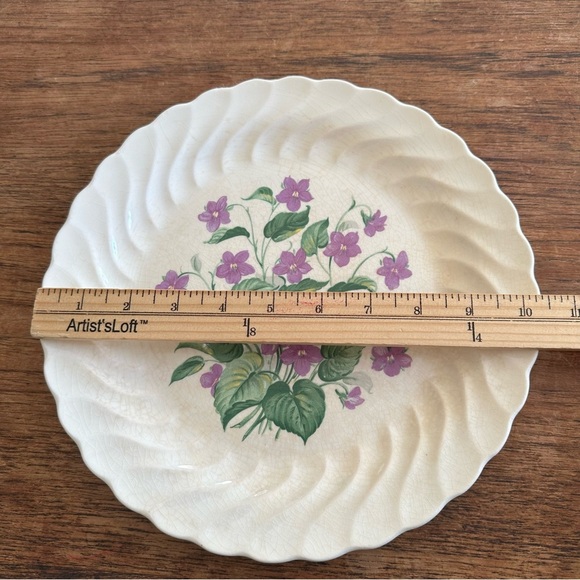 Vintage Royal China Royal Violet Plate Floral Print Large Plate - Picture 4 of 7